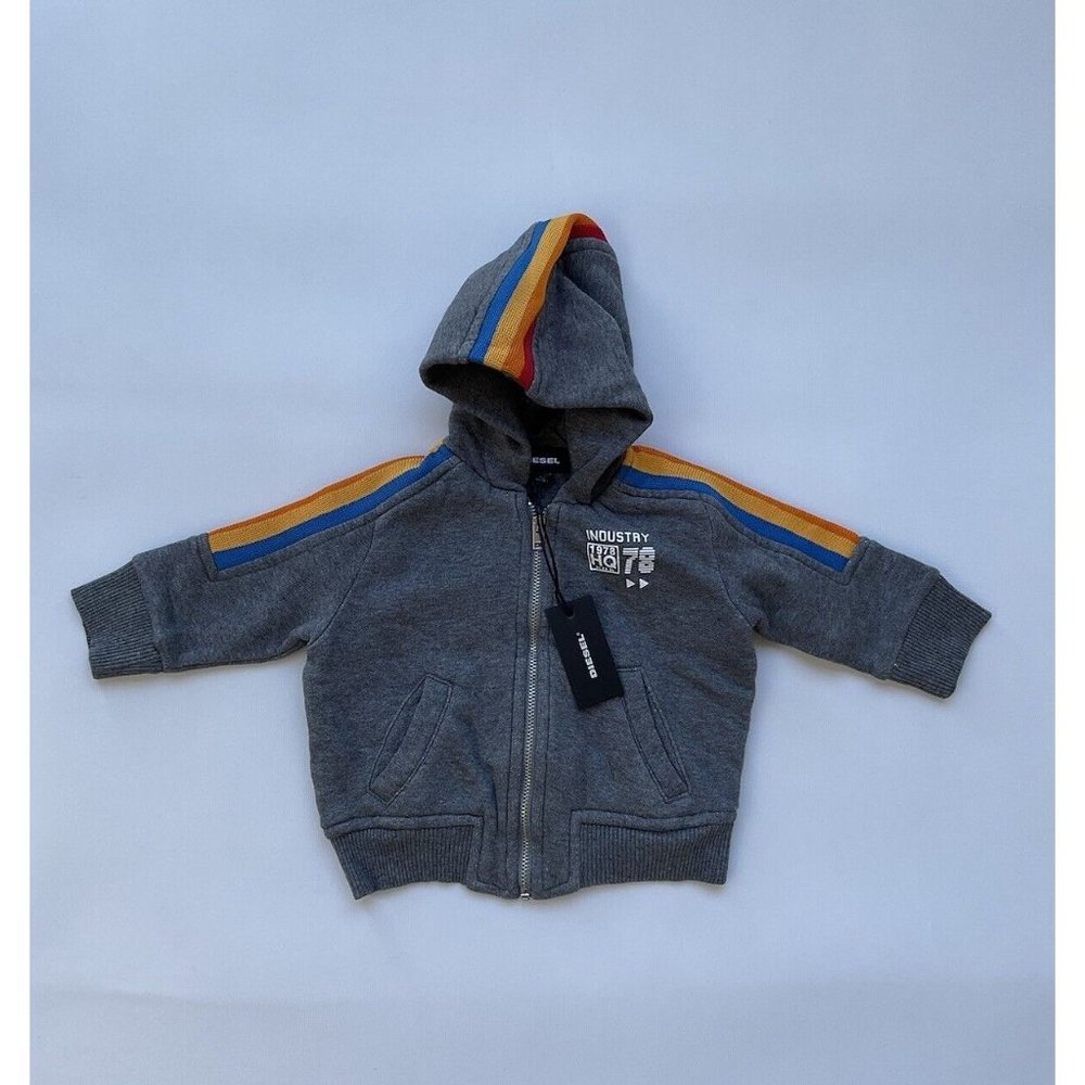$60 Diesel Baby Jacket In Grey Size 3 Months